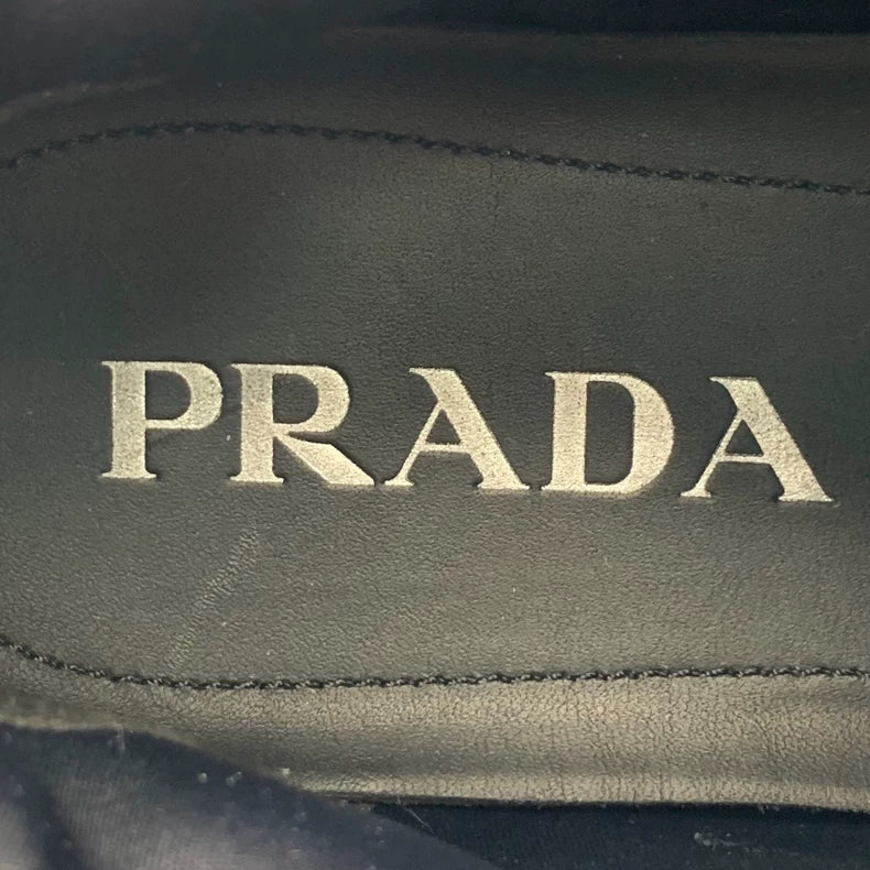 Prada Thick Sole Sport Sneakers in Blue