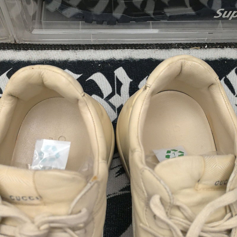 Gucci Rhyton Leather Lips Print Casual Sneakers 0079