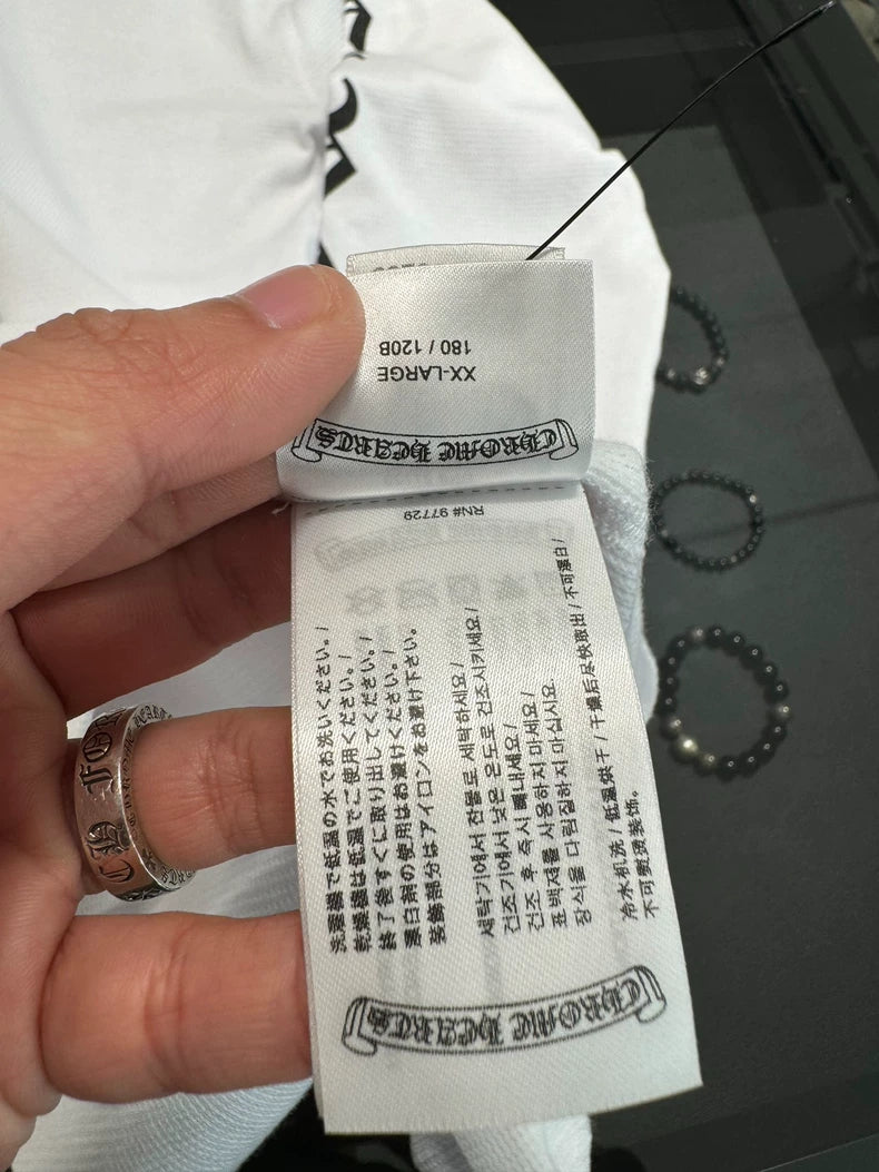 Chrome Hearts White Waffle Long Sleeve Shirt-yf