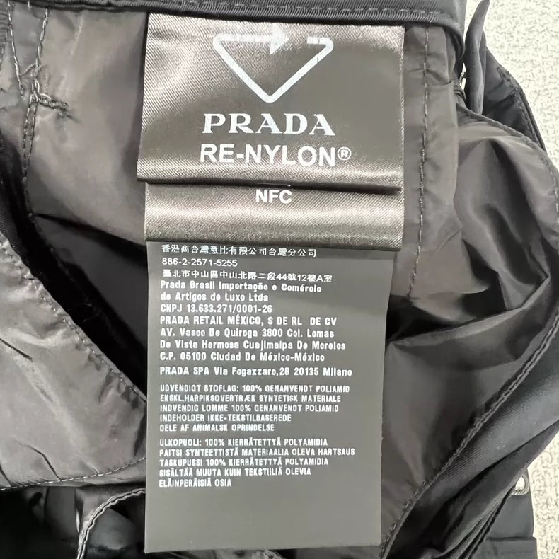 Prada Triangle Logo Nylon Shorts