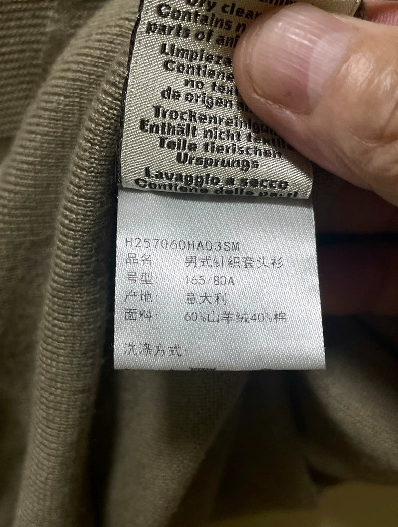 Hermes Cashmere Cotton Blend Knit Polo