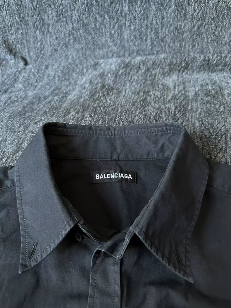 Balenciaga Short Sleeve Shirt in Black
