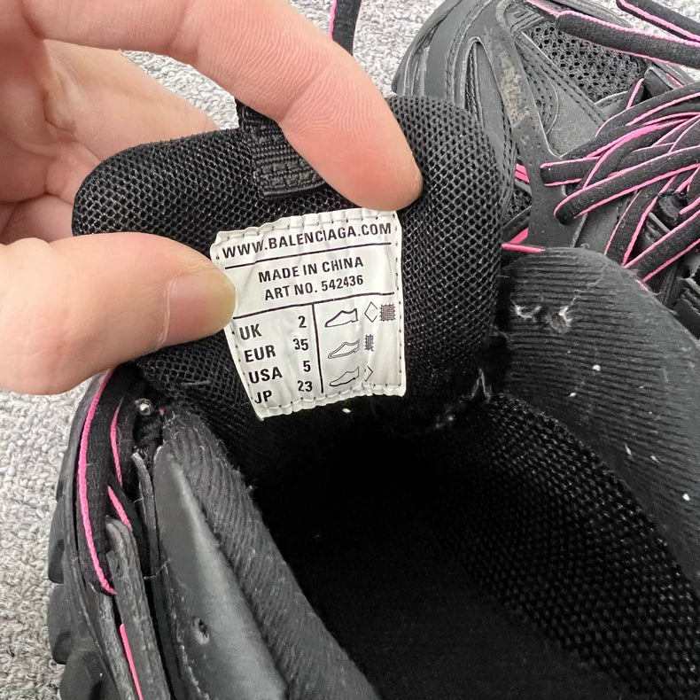Balenciaga Track Dad Sneakers Black Pink