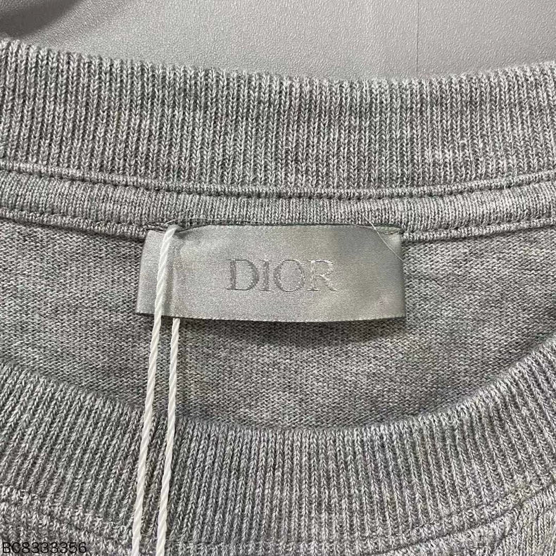 Dior Logo Embroidered Short Sleeve T-Shirt