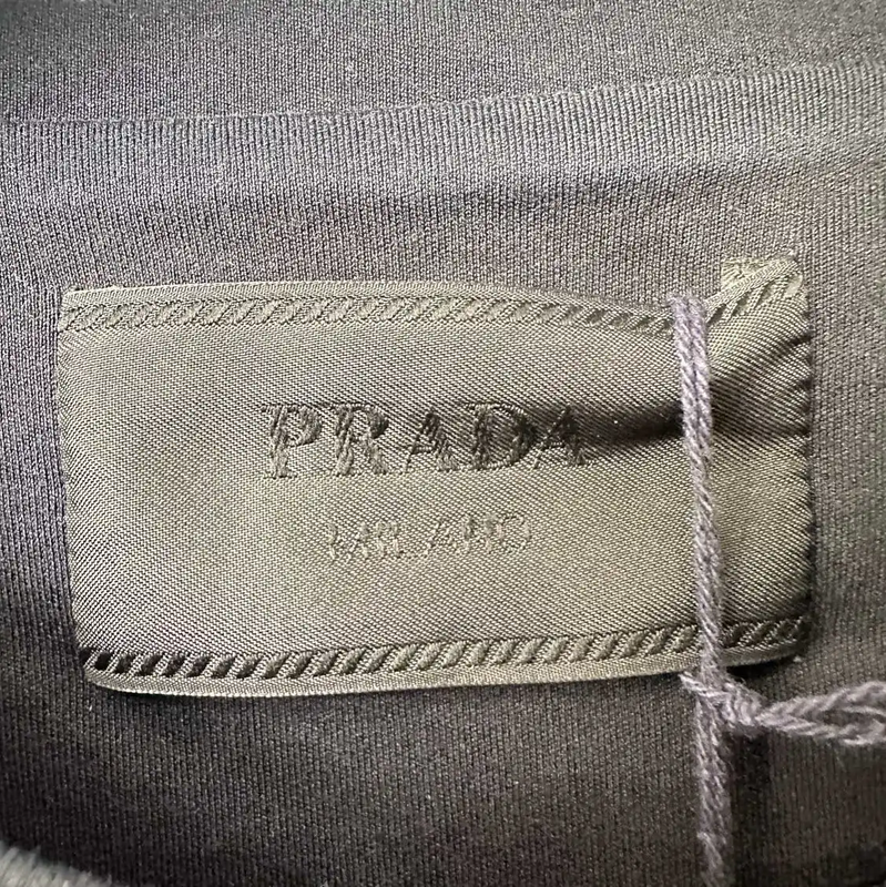 Prada Black Cotton Summer Short Sleeve T-Shirt