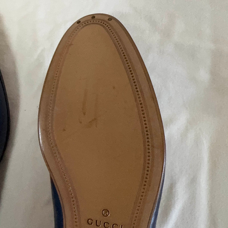 Gucci Leather Loafers with Horsebit and Web Strap 0079