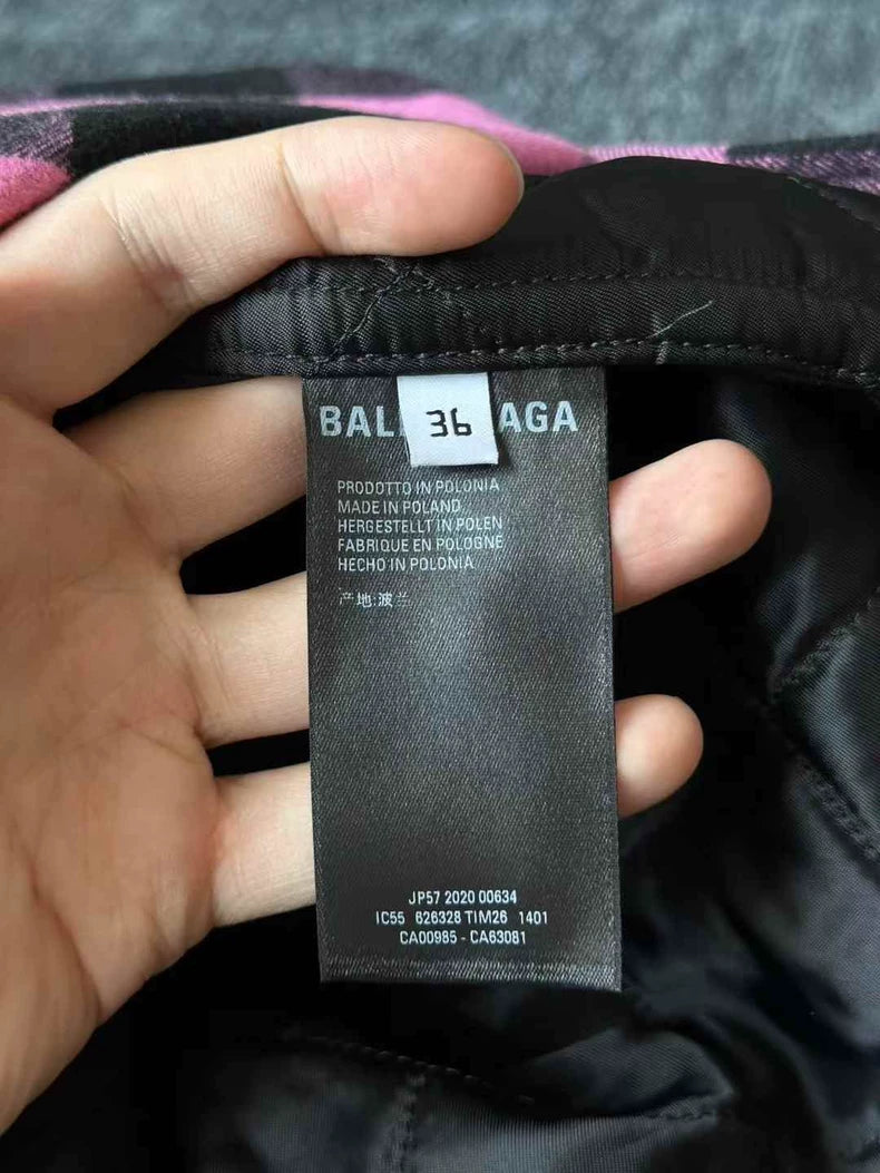 Pink Plaid Long Sleeve Shirt