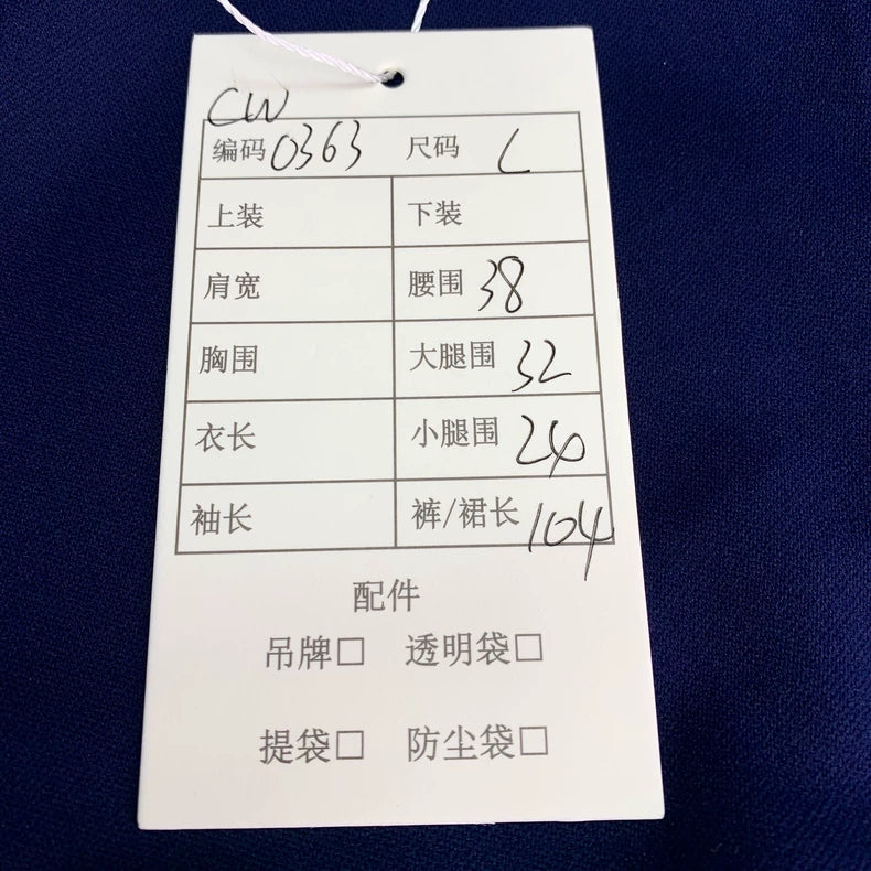 Celine Navy Casual Drawstring Pants L Size