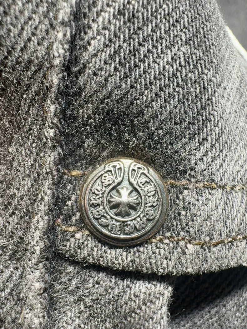 Chrome Hearts x Levi's 501 Leather Patch Jeans-yf