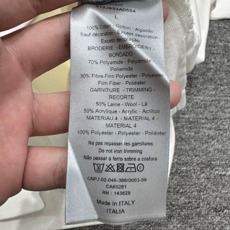 Dior Limited Edition White Polo Shirt-zp