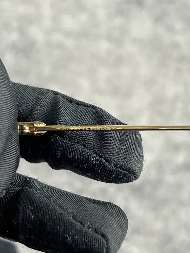 Chrome Hearts Gold Hexagonal Glasses-yf