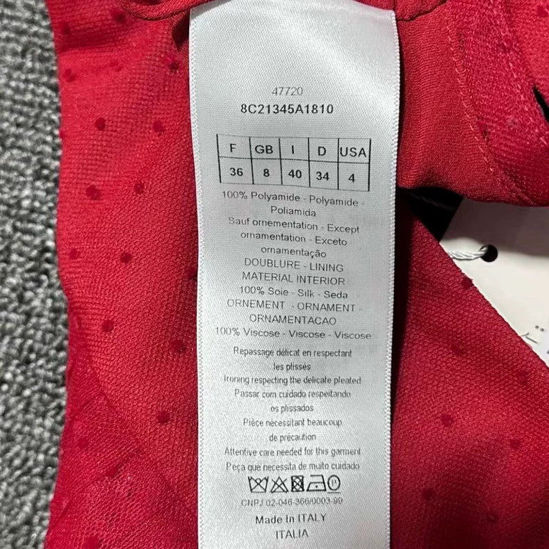 Dior Red Tulle Skirt