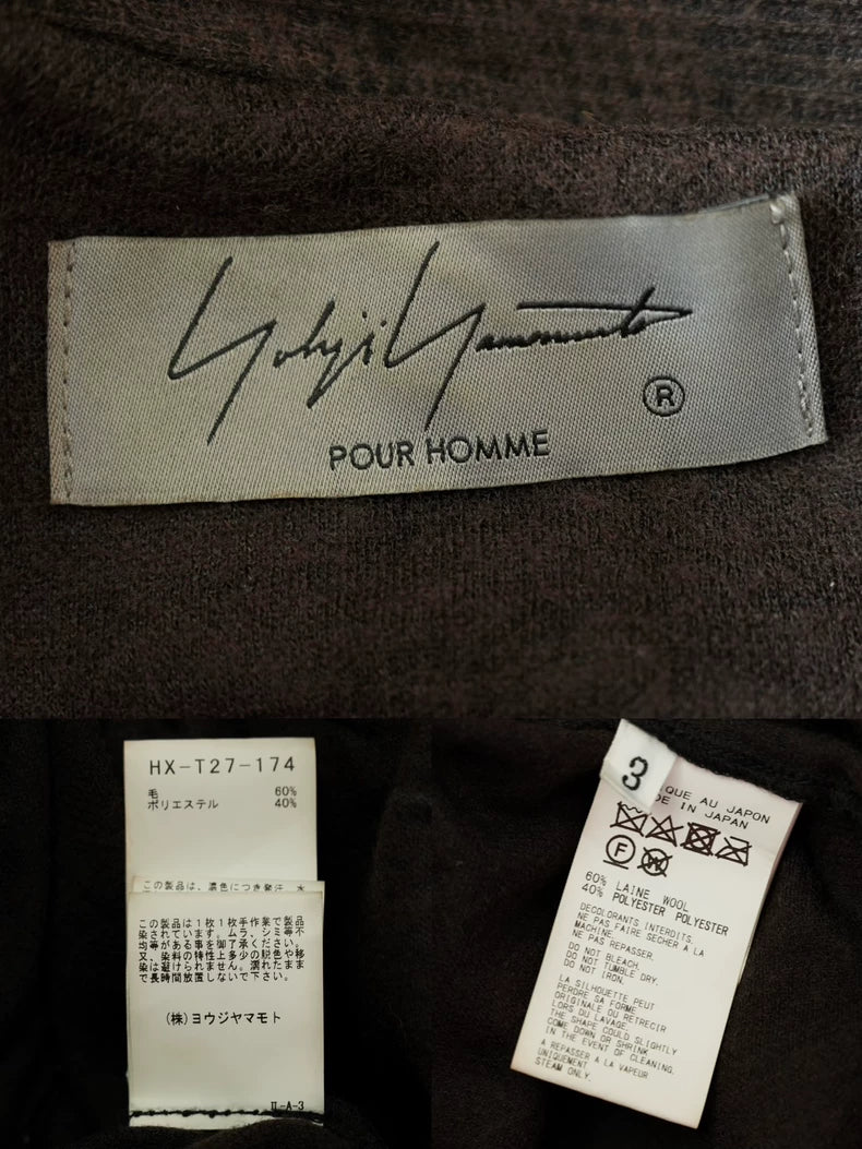 Yohji Yamamoto Dyed Scarf Coat