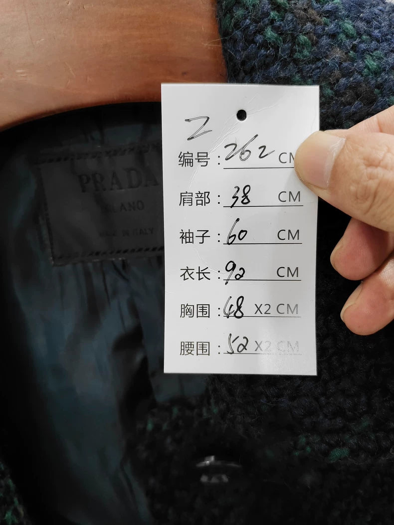 Stylish Vintage Wool Coat by Prada