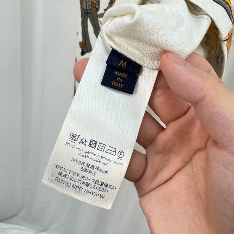 Louis Vuitton Pedestrian Print Short-Sleeve-yf