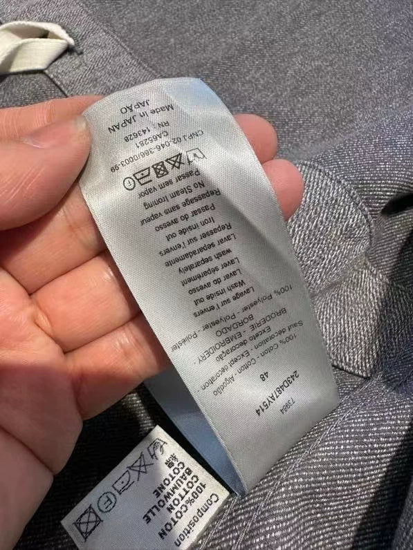 Dior Denim Jacket in Modern Grey-zp