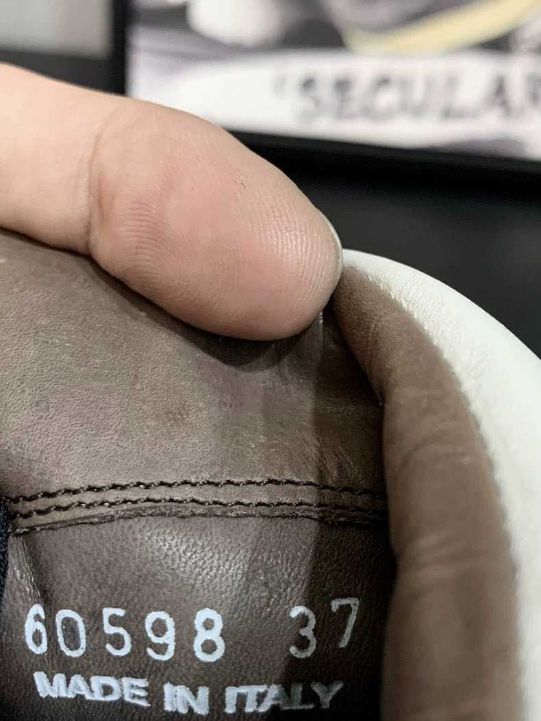 Rick Owens Beige Geobasket Sneakers Size 37-yf