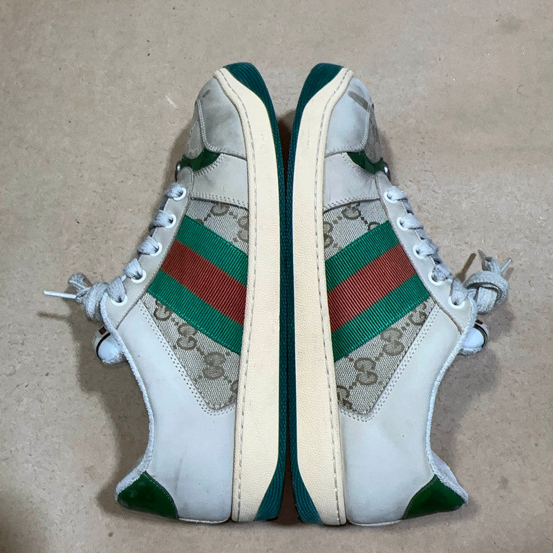 Gucci Screener Vintage Green Casual Sneakers 0079