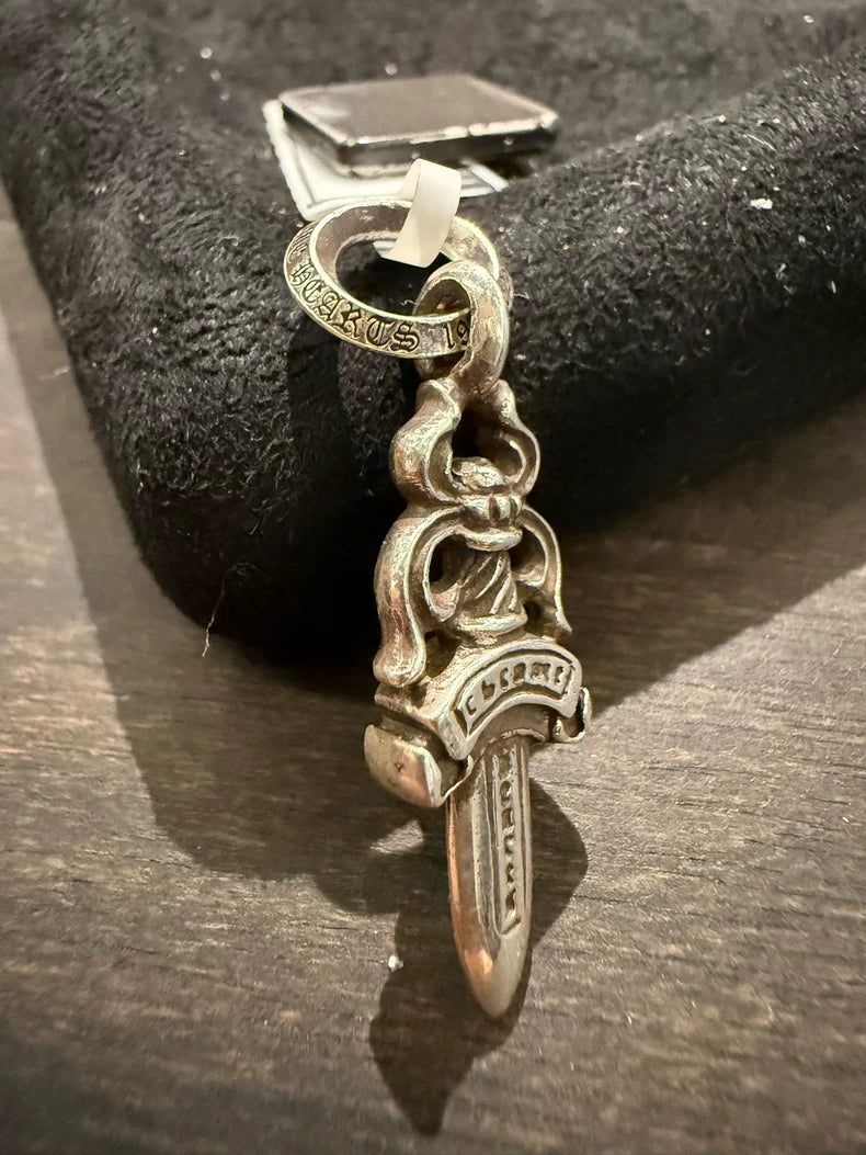 Chrome Hearts Sword Pendant with Circle Loop