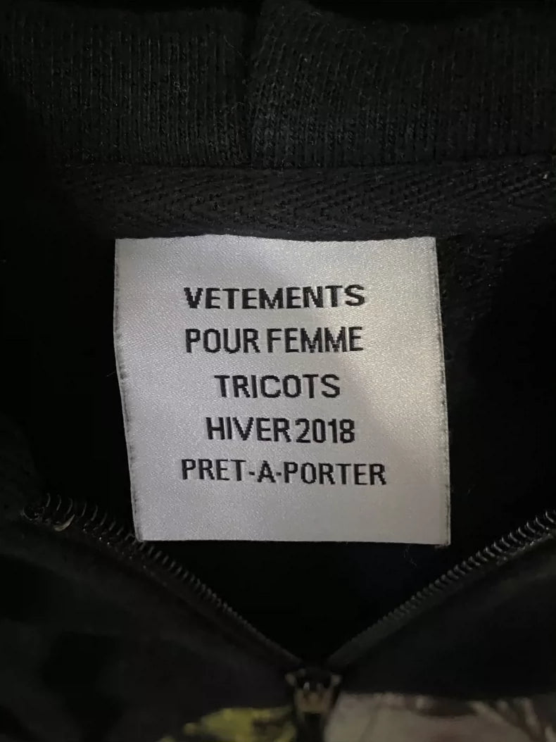 Vetements Titanic Zip Hoodie Jacket-yf