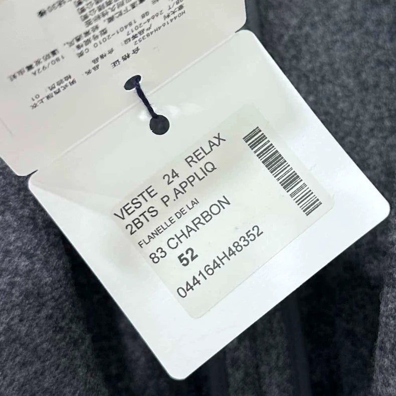 Hermes Pure Wool Lapel Suit Jacket