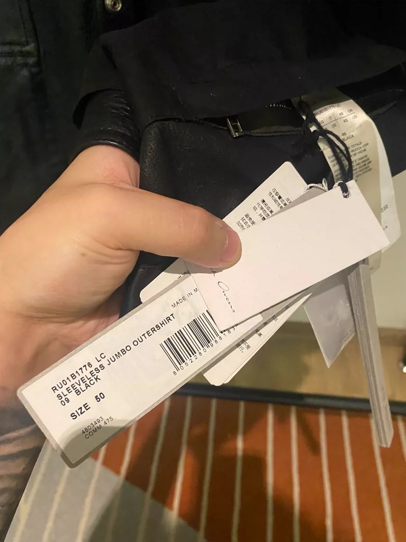 Rick Owens Lambskin Leather Vest