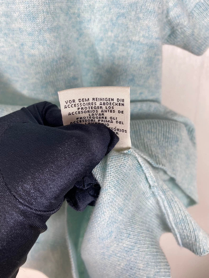 Hermes Knitted Sweater in Light Blue