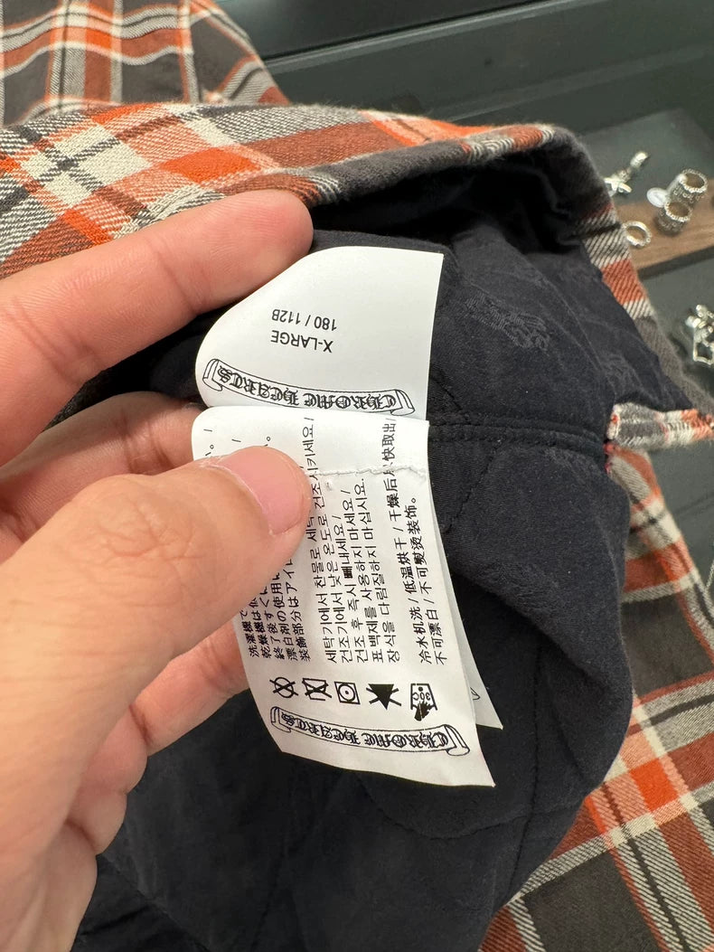 Chrome Hearts Plaid Cotton Jacket XL-yf