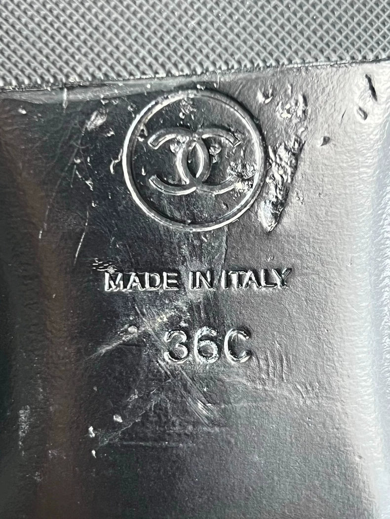 Chanel Pearl Pointed Toe Flat Shoes-yf