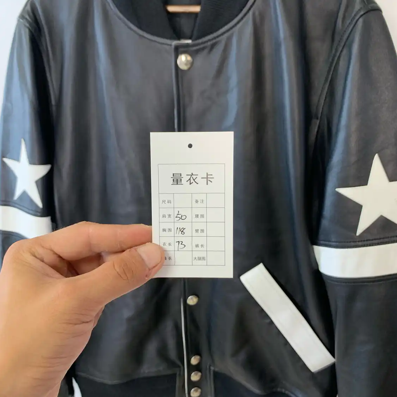 Givenchy Black Leather Star Jacket 0089