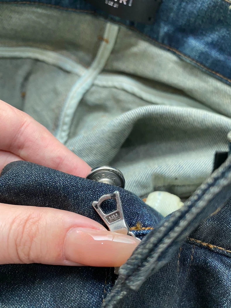 Amiri Distressed Denim Jeans in Light Blue