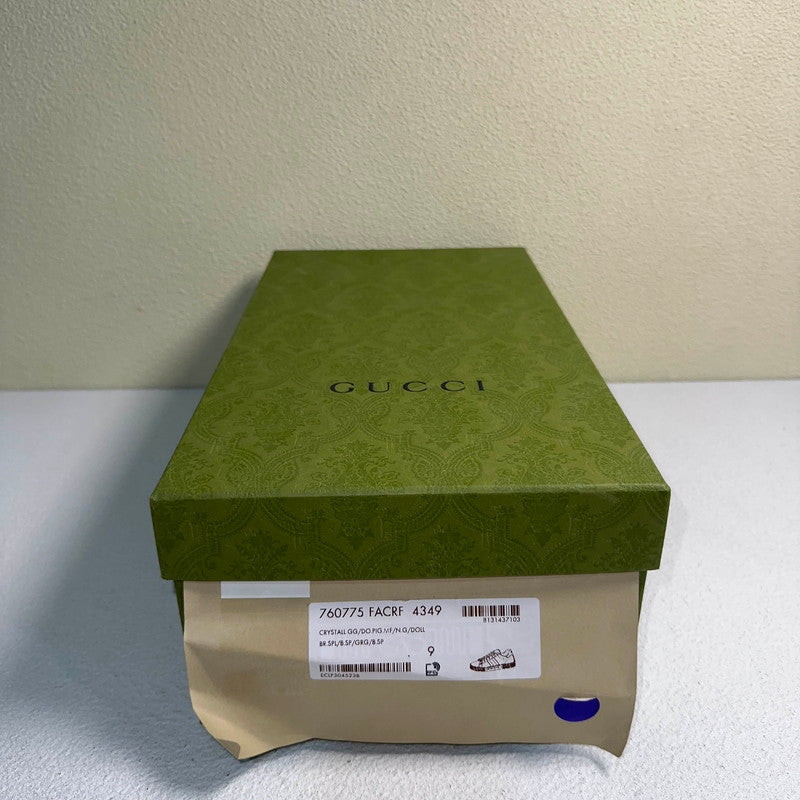 Gucci Ace Leather Sneakers in Blue 0079