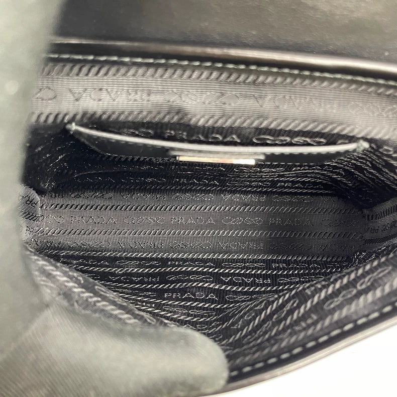 Prada Nylon and Leather Crossbody Bag