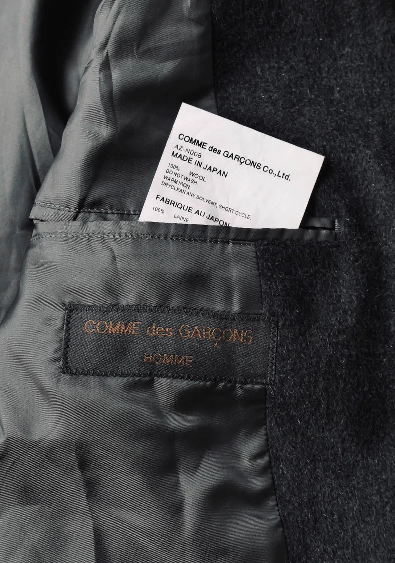 Comme Des Garcons Wool Stand Collar Coat