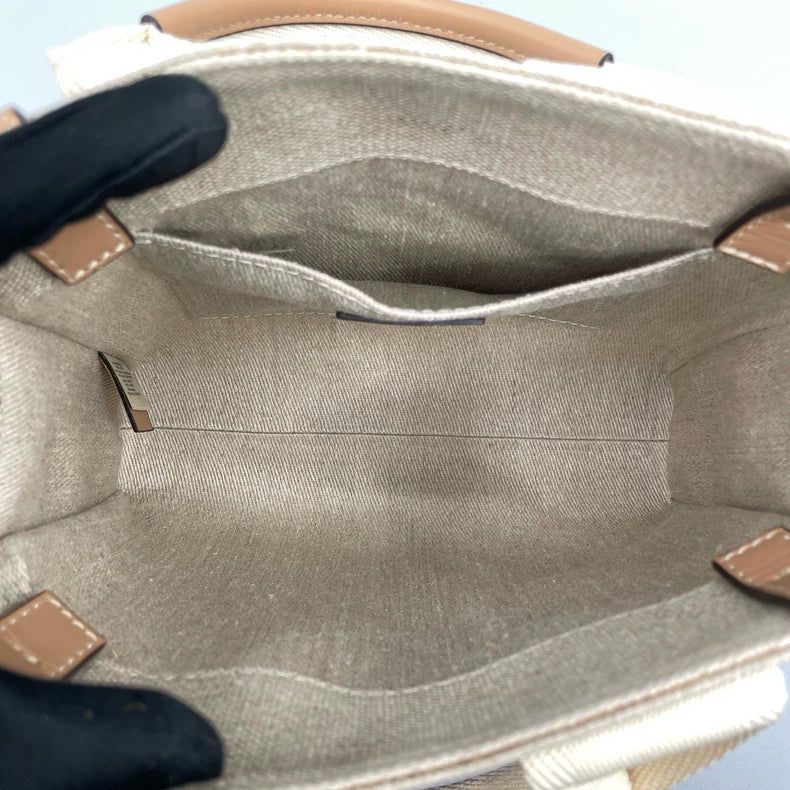 Chloe Woody Canvas Tote Bag