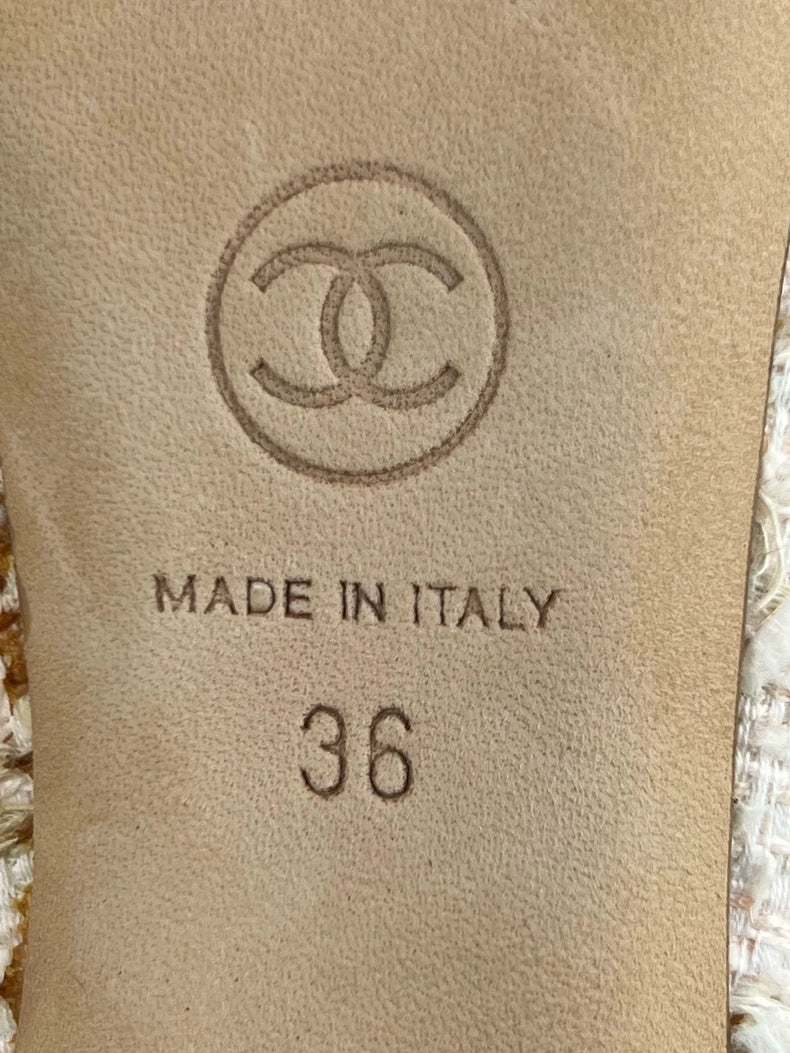 Chanel Bow Knit High Heel Shoes-yf