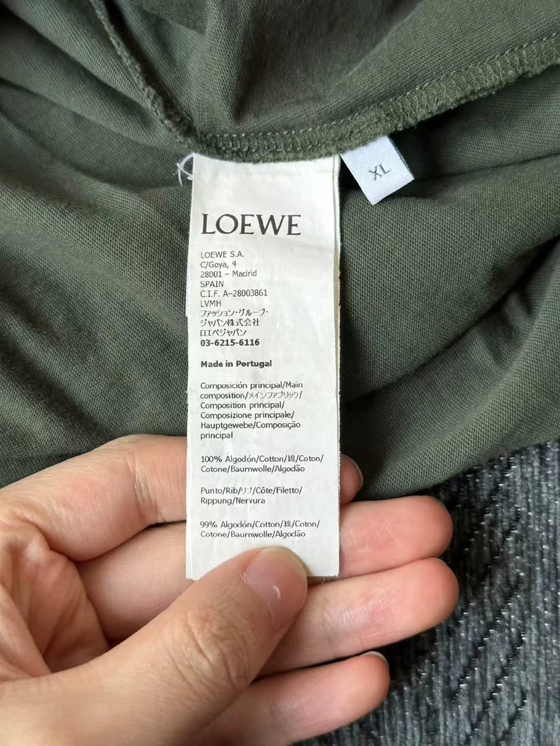 Loewe Panda Embroidery Short Sleeve T-Shirt