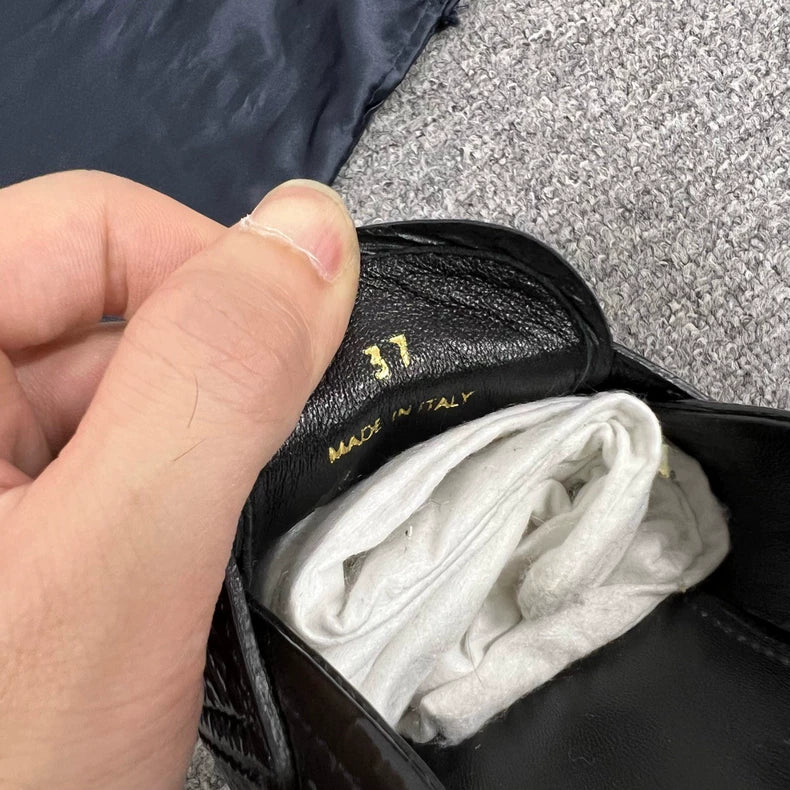 Prada Triangle Logo Flat Slip-Ons