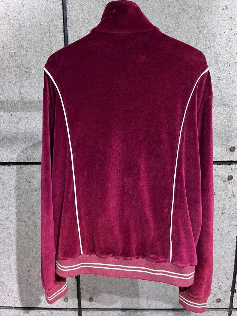 Velvet Celine Jacket in Burgundy Color