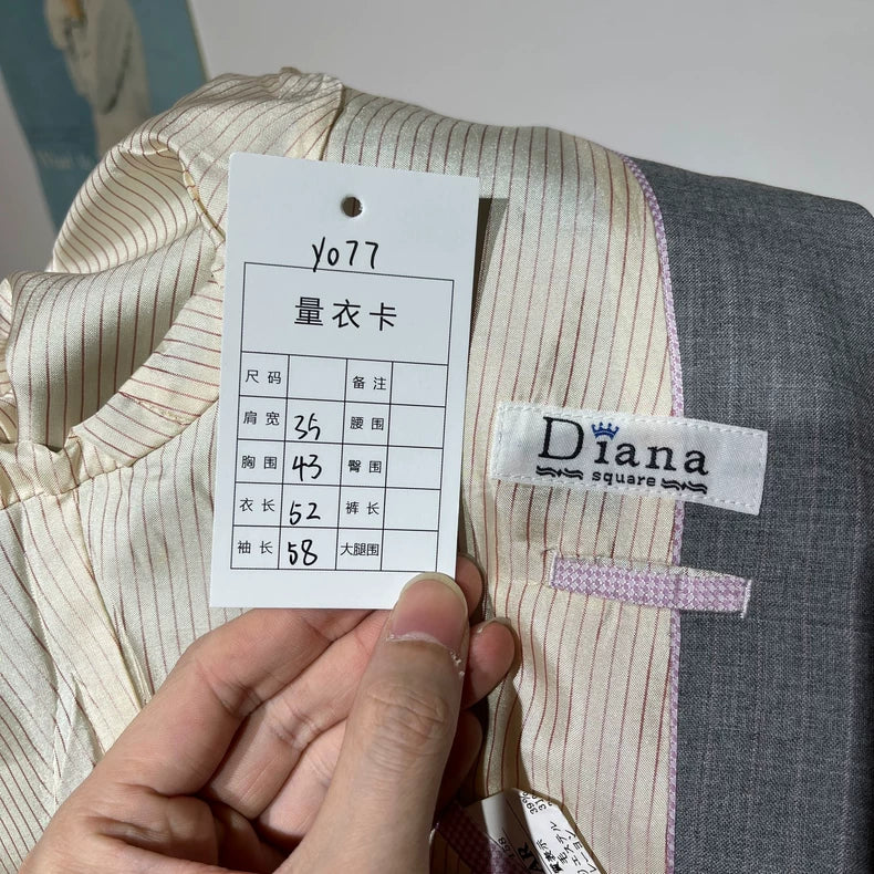 Vintage Grey Tailored Women's Blazer