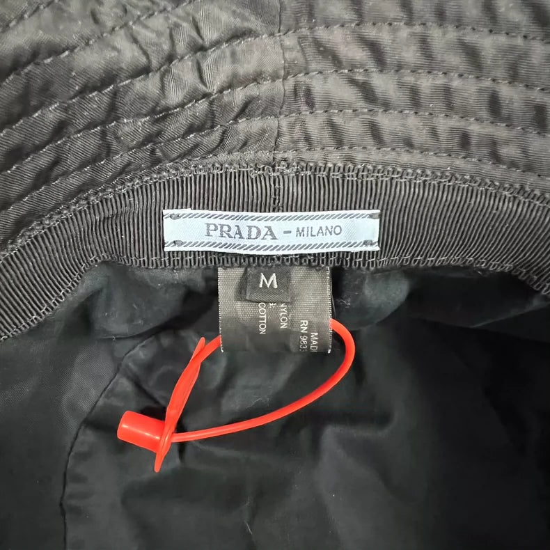 Prada Nylon Fisherman Hat in Black