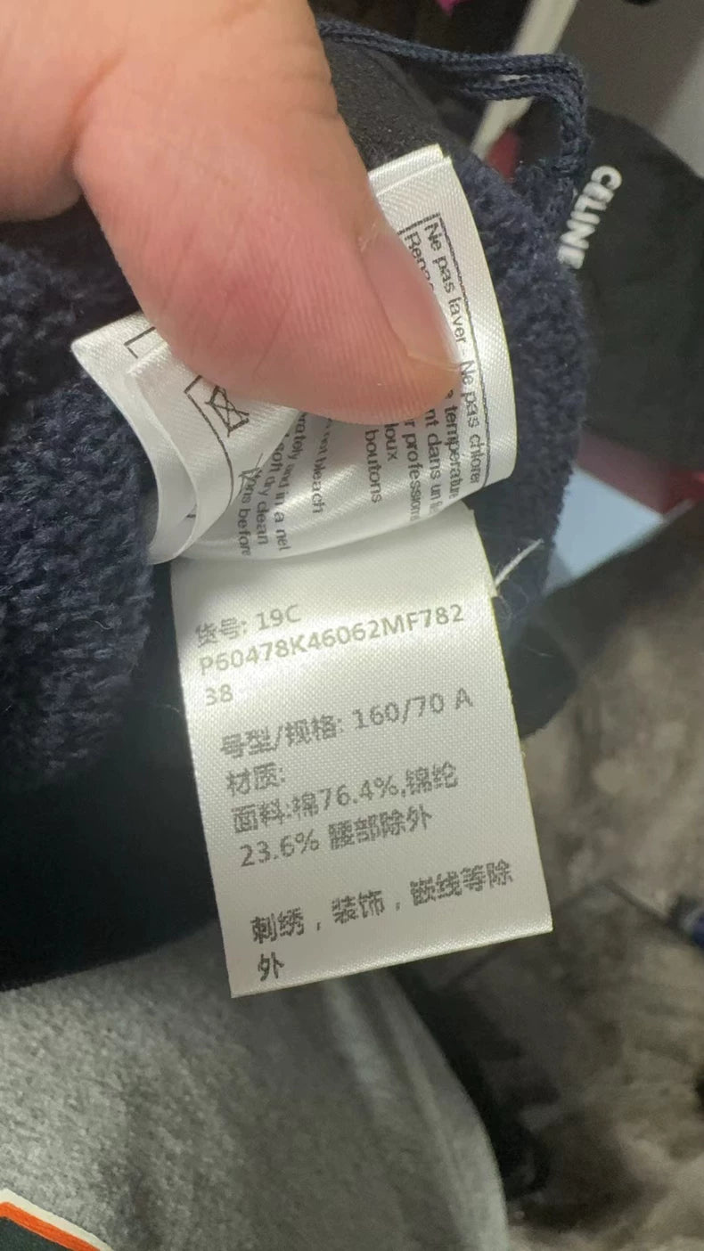 Chanel Blue Gold Button Towel Trousers-yf