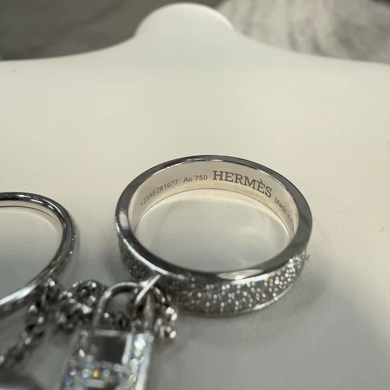 Hermes Kelly Clochette Diamond Ring