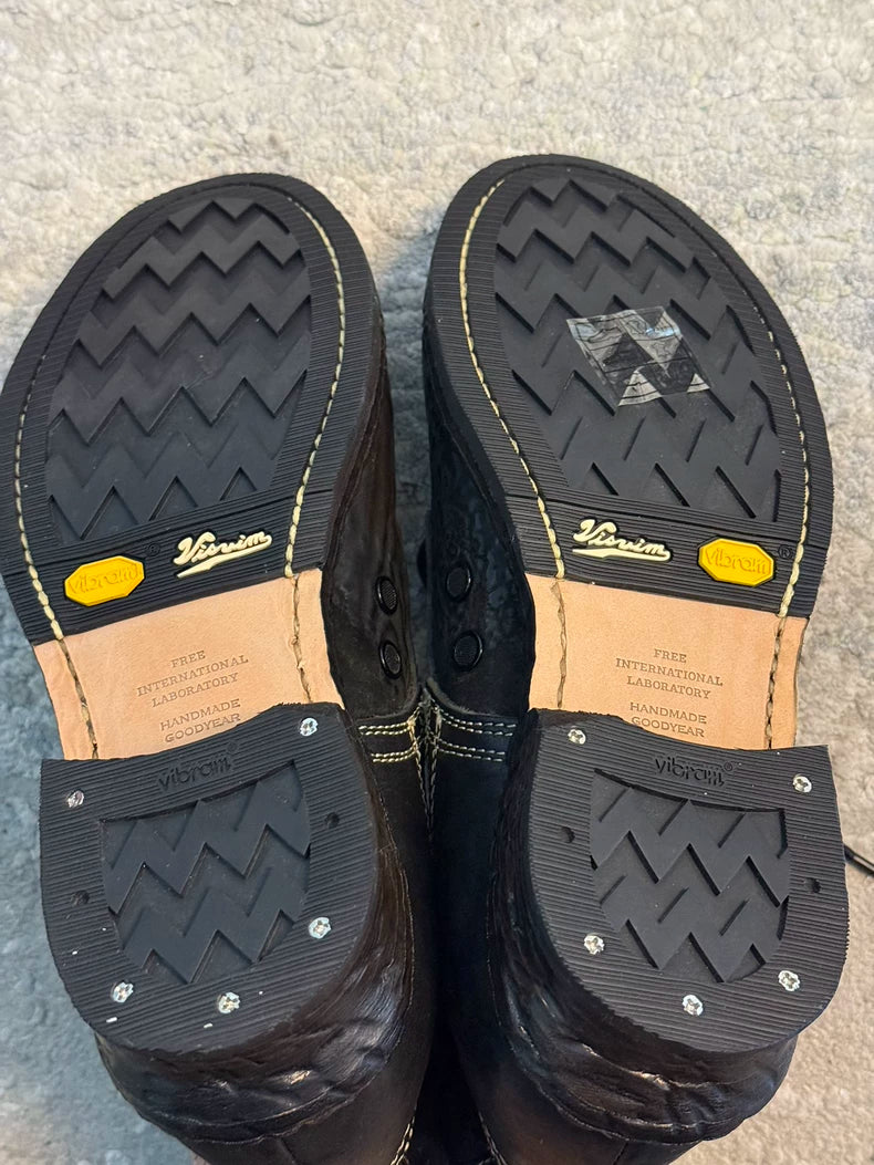 Visvim 7 Hole '73-Folk Boots Black