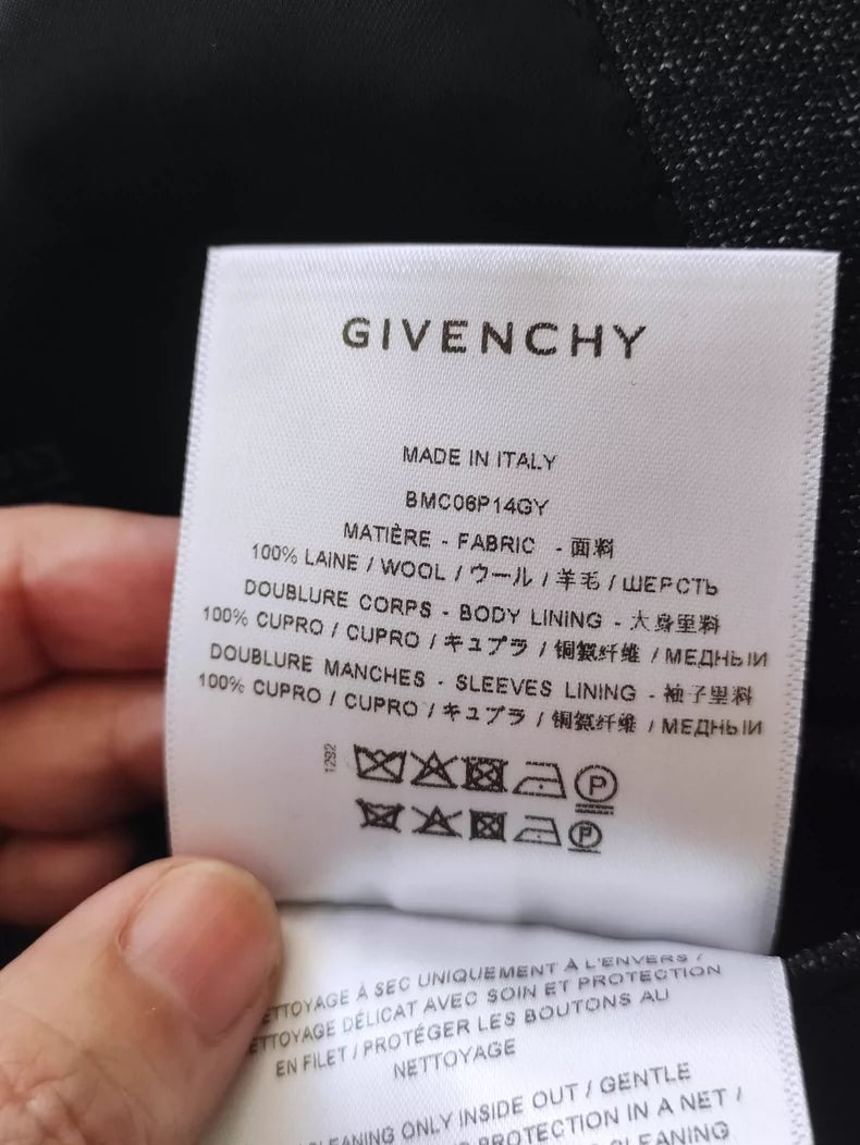 Givenchy Double-Breasted Check Coat