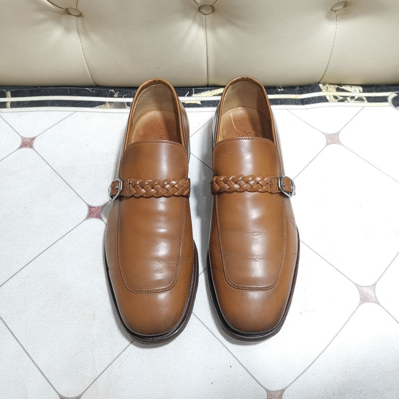 Gucci Brown Leather Loafers for Men 0079