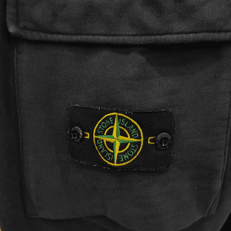 Stone Island Men's Black Cotton Casual Pants 0089