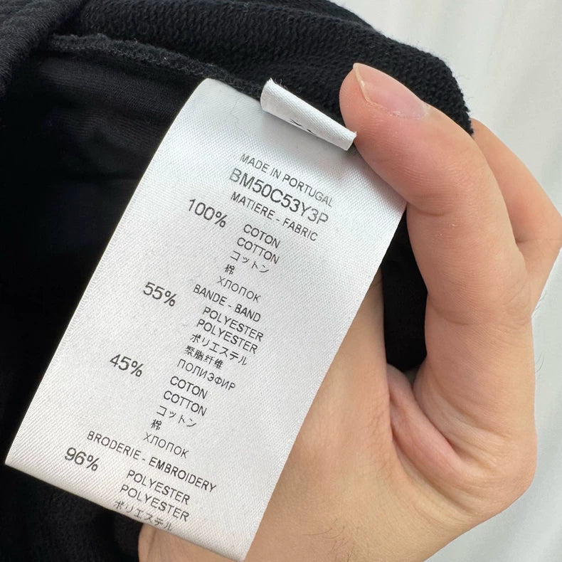 Givenchy Black Embroidered Letter Shorts-yf