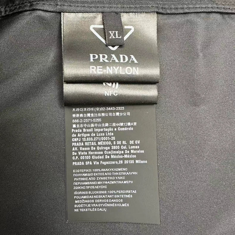 Prada Triangular Logo Short Sleeve Shirt