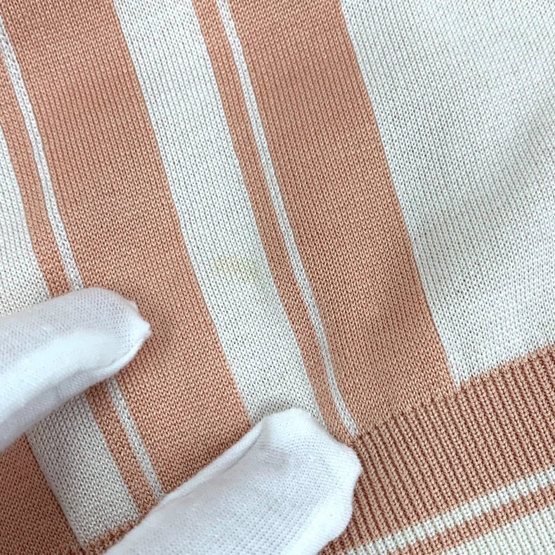 Hermes Colorblock Logo Print Silk T-Shirt-yf